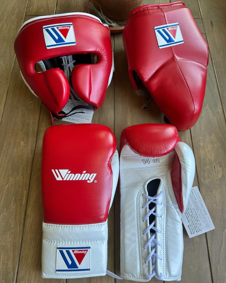 Affordable Custom Winning Gloves Set Red/White Daily Training Pack