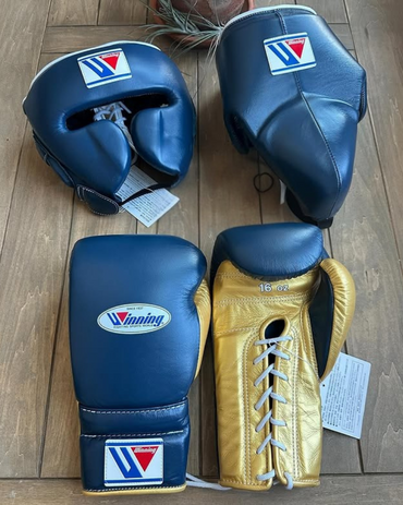 Custom Winning Boxing Set , Headguard & Groinguard , Sparring & Training Gloves