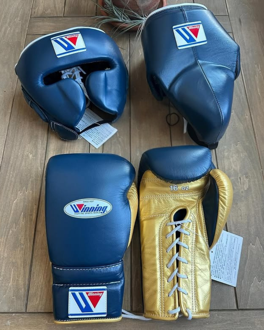 Winning Training Gloves Set Dark-Blue/Gold Budget Friendly Collection