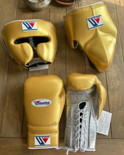 Winning Style Budget Gloves Set Gold/Silver Fitness Training