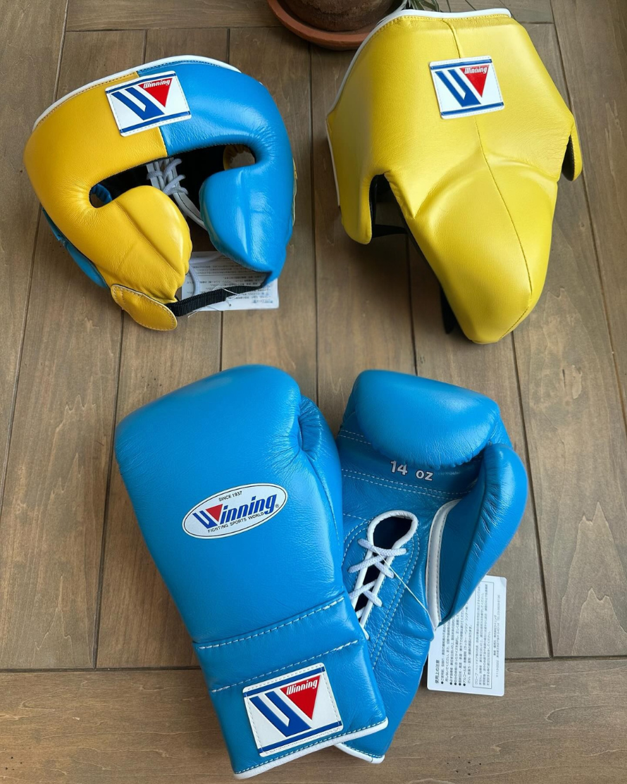 Affordable Winning Heavy Duty Gloves Set Yellow/Blue Gym Collection