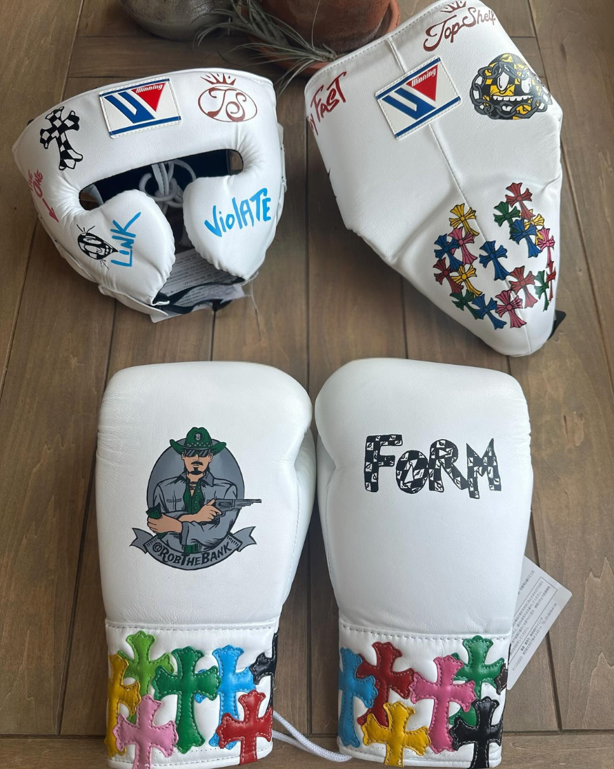 Winning Gym Gloves Set White Budget Friendly Bundle