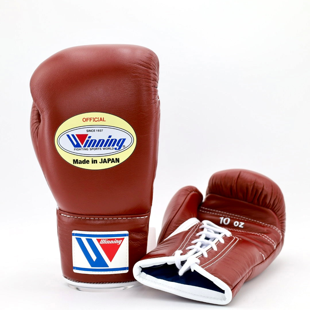 Winning Brown Boxing Gloves 14oz Premium Training Gloves