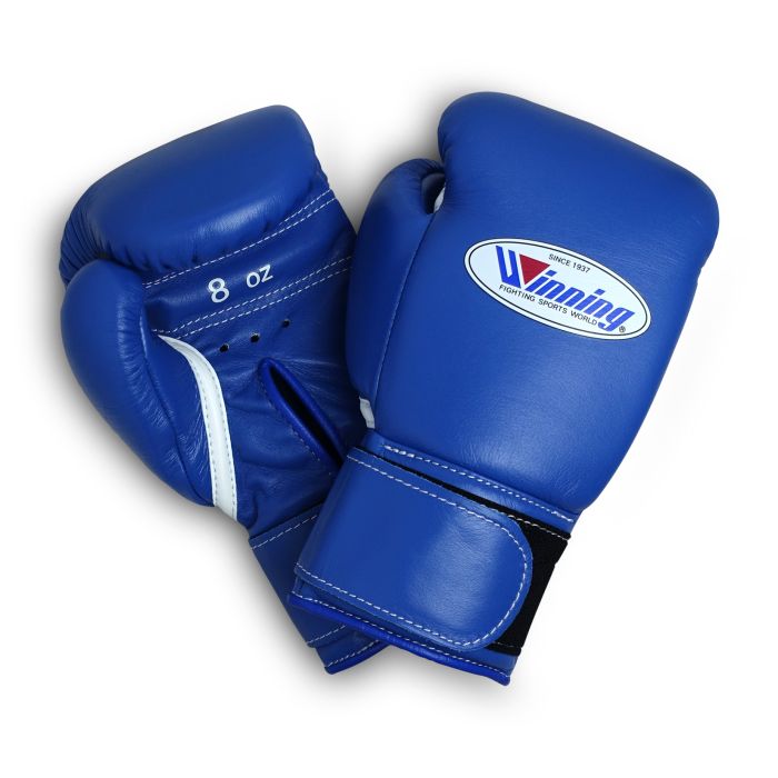 Winning Blue Boxing Gloves Velcro