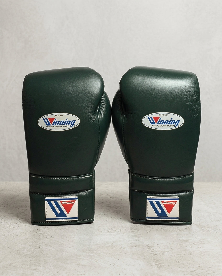 Winning Boxing Gloves Dark-Green  Padded Gloves for Training