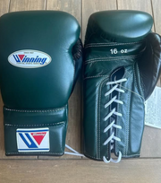 Winning Green/Black Boxing Gloves Durable Sparring Gloves