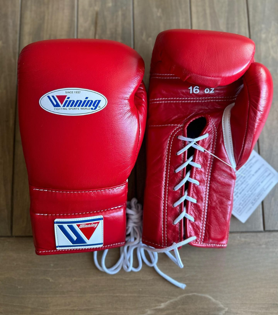 Winning Red 14oz Boxing Gloves High Quality Gym Gloves