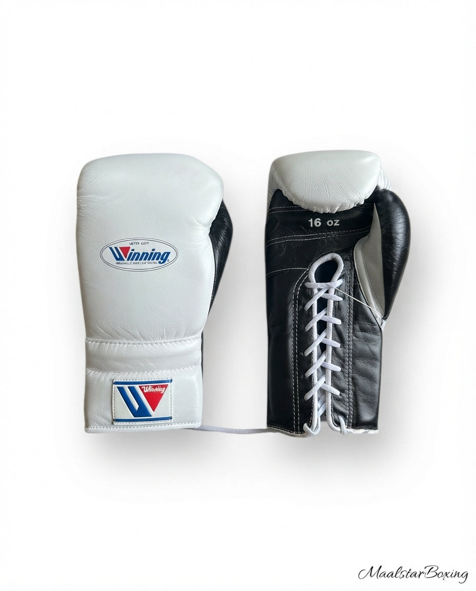 Winning Boxing Sets Black/White Gloves 