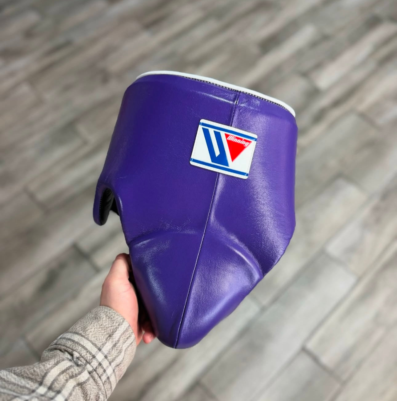Winning Boxing Set Grey/Purple/Black Gym Training Groinguard