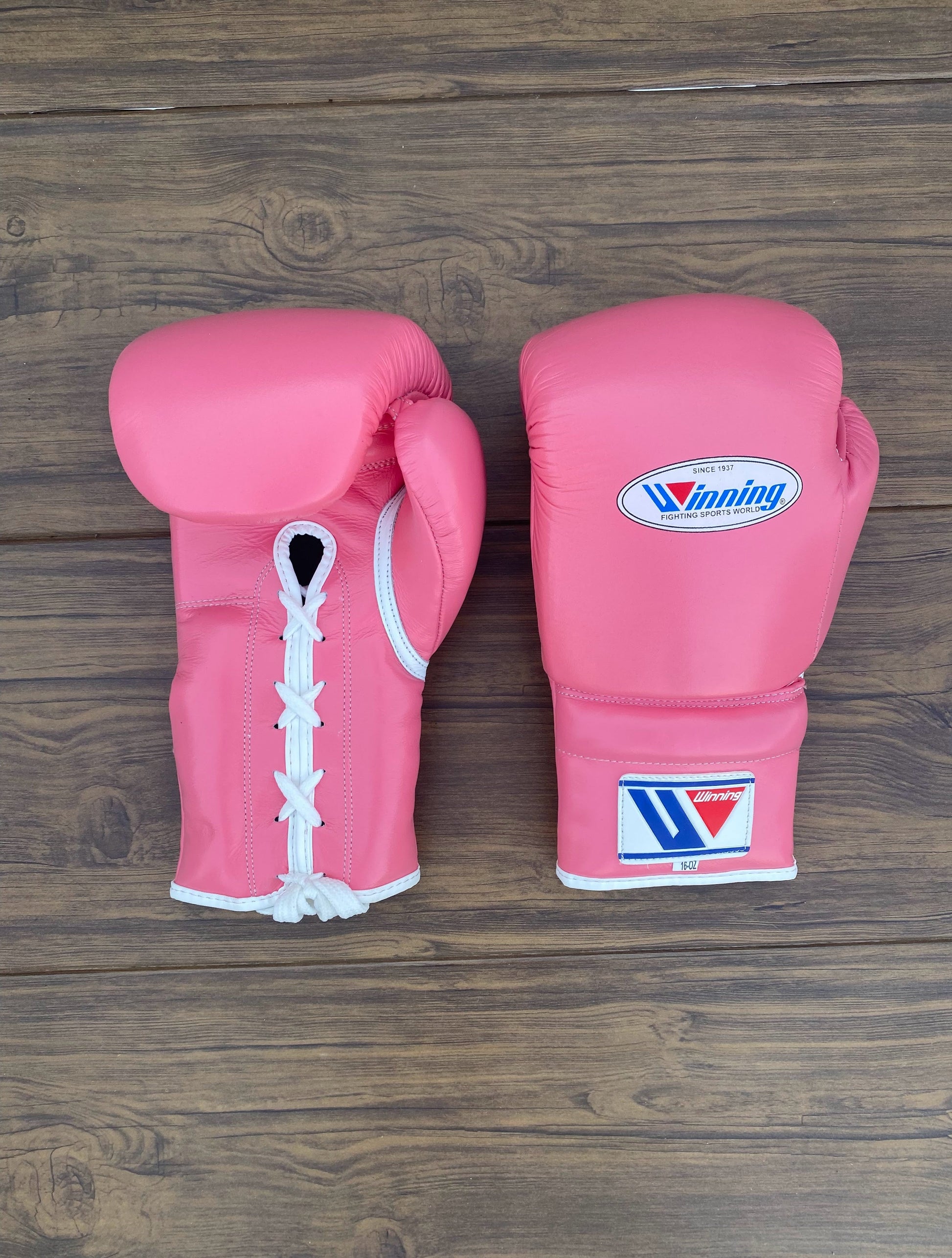 Winning Beginner Boxing Set Pink Gloves Front View