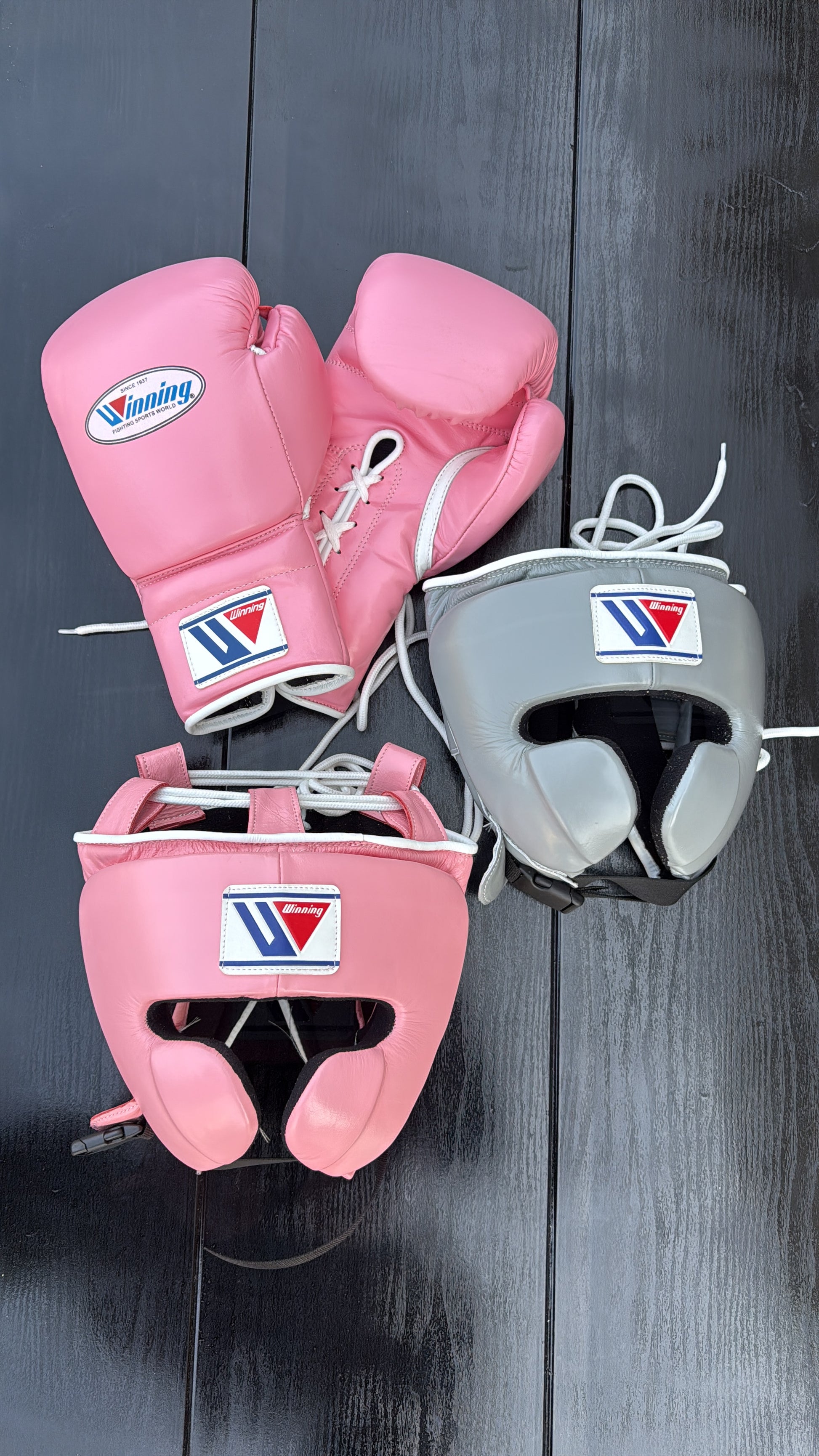 Winning Pink/Grey Complete Boxing kit Video