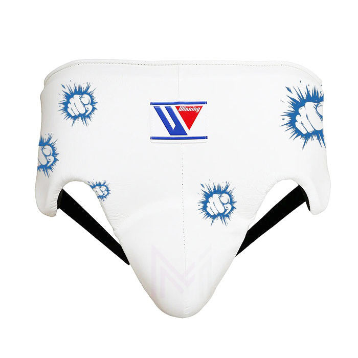 Winning White/Sky-Blue Full Boxing Set Groinguard