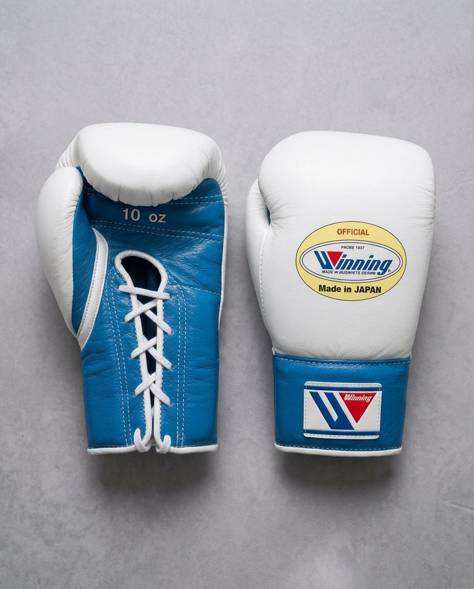 Winning Boxing Sets White/Blue Training Set with Gloves