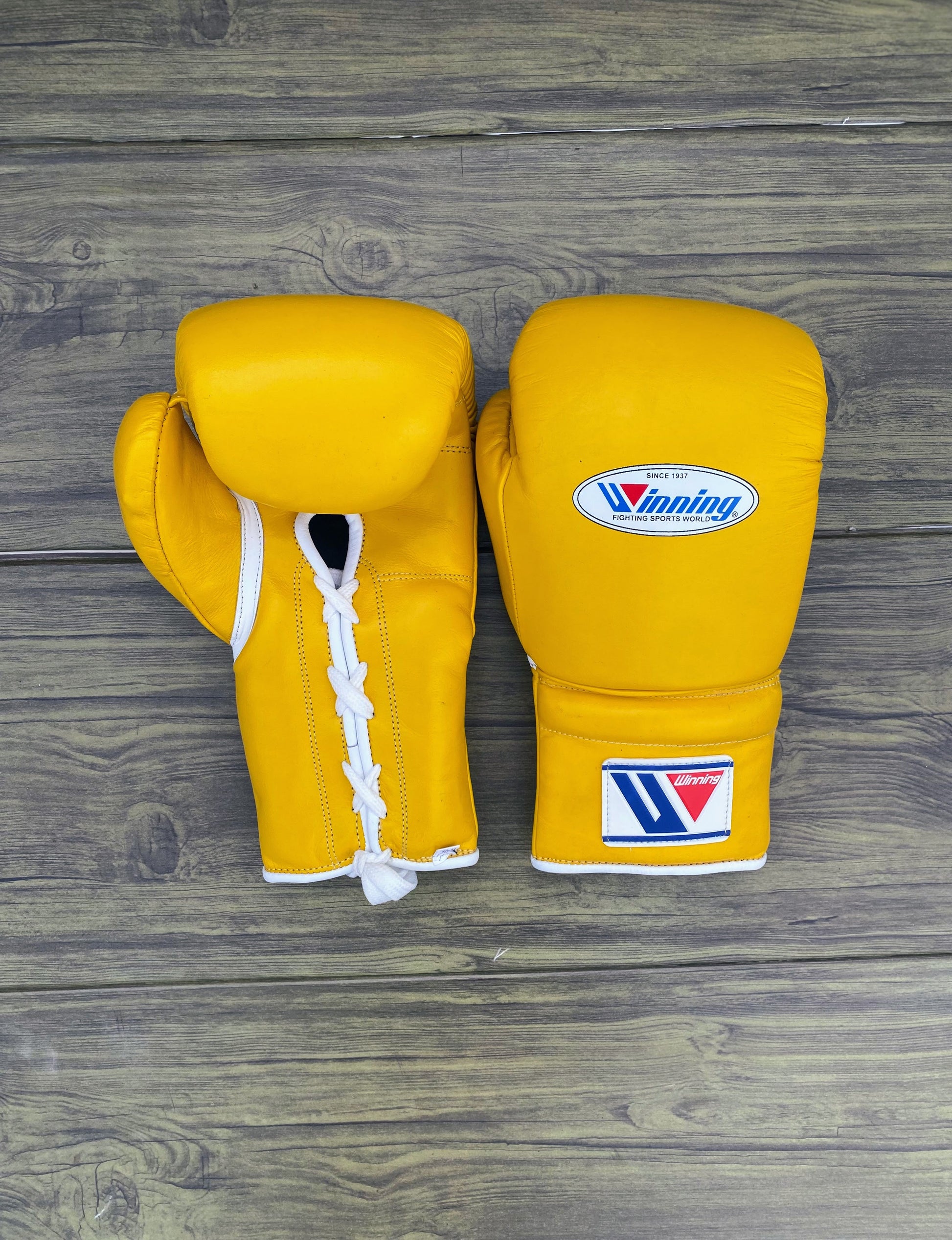 Winning Yellow Boxing Set Custom Training Gloves 