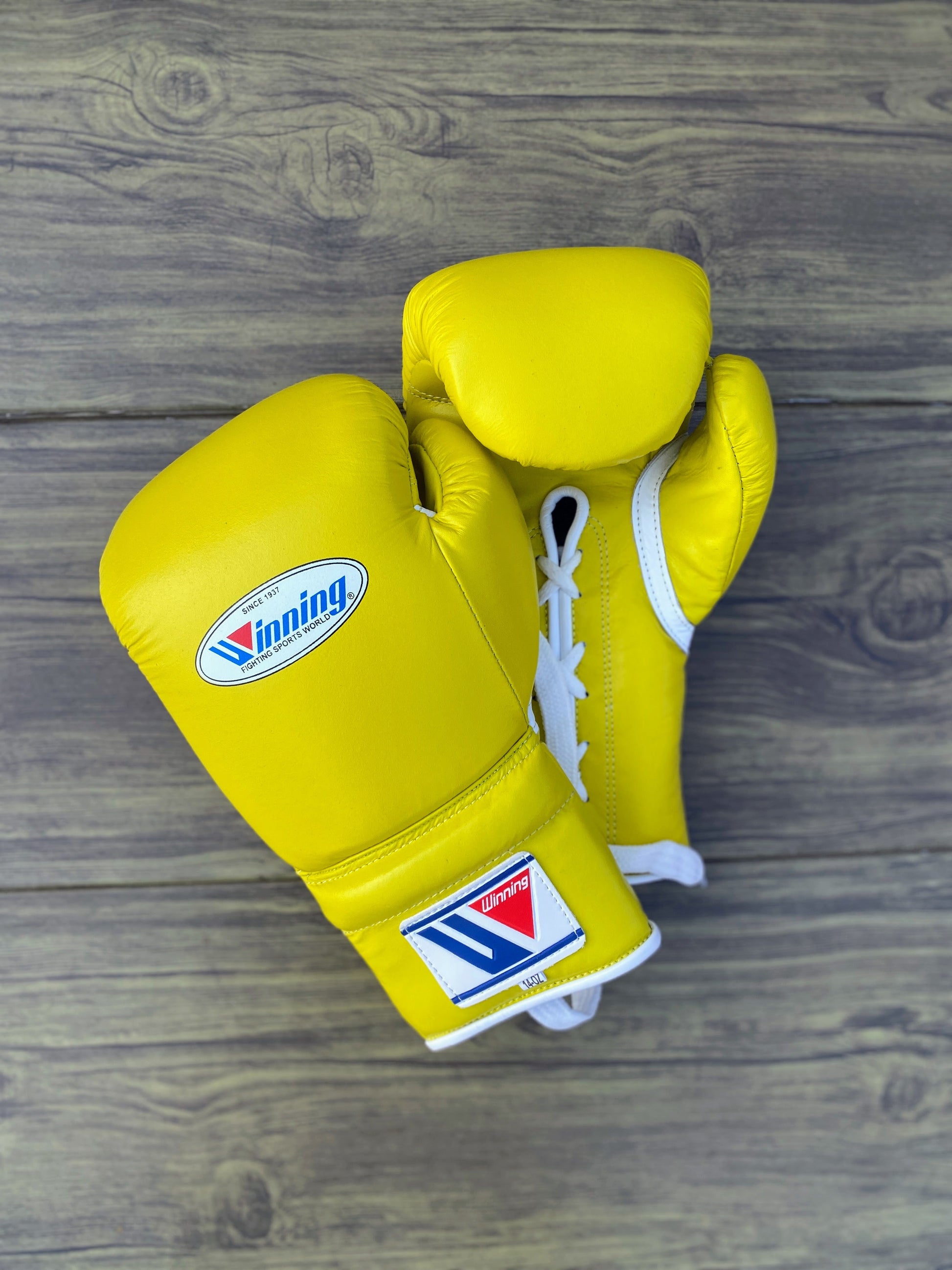 Winning Yellow Boxing Set Gloves View