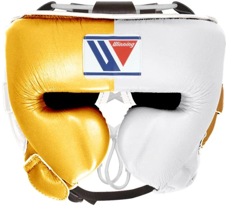 Winning Cheek protector Headgear | Gold/White