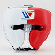 Winning Cheek protector Headgear | White/Red