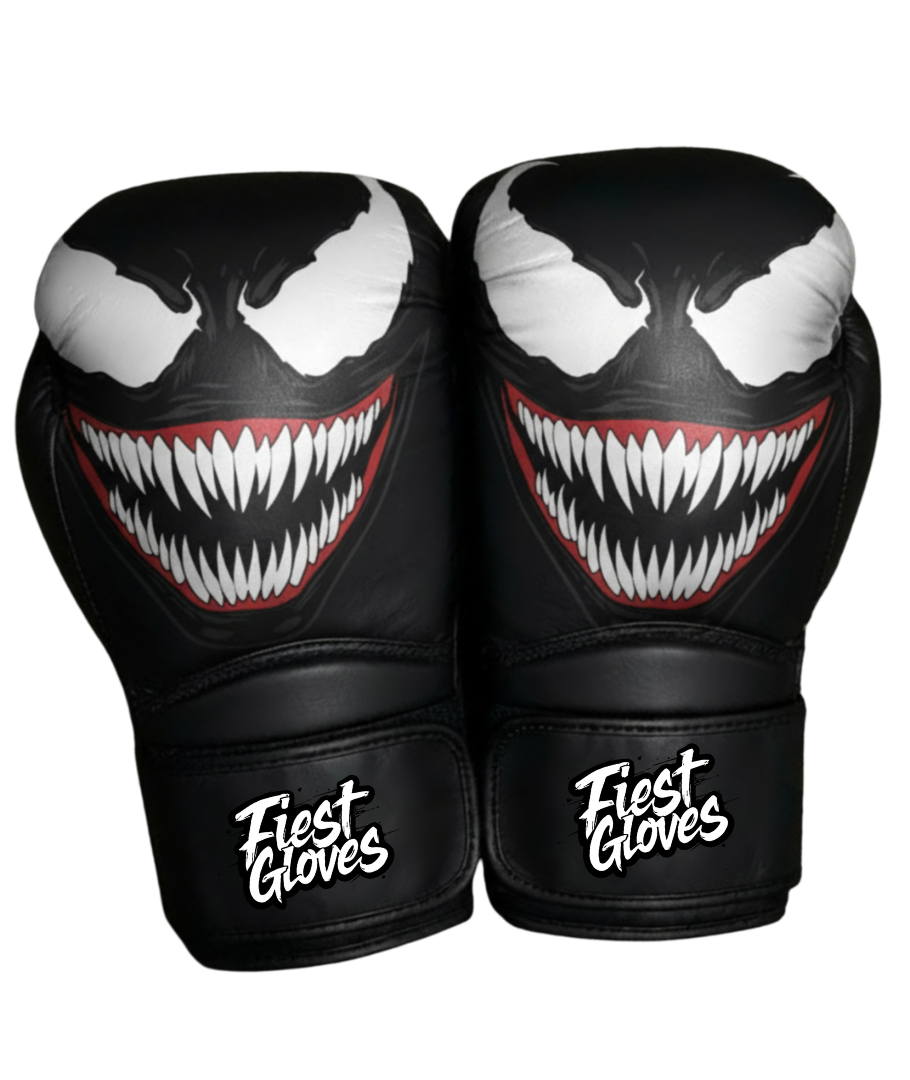Fiest Winning Style Black Boxing Gloves Premium Gym Training Pair