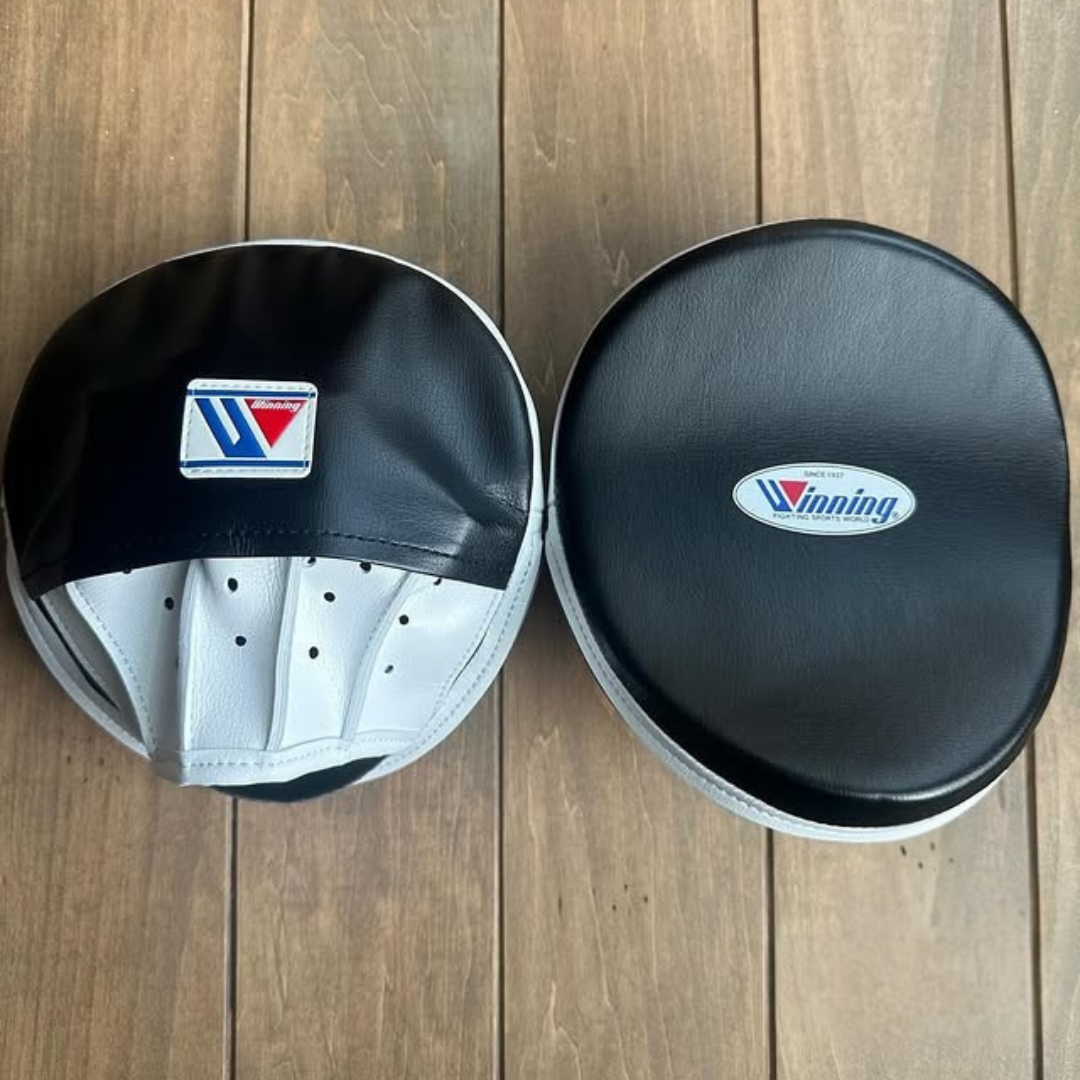 Winning Punching Mitts | Black/White