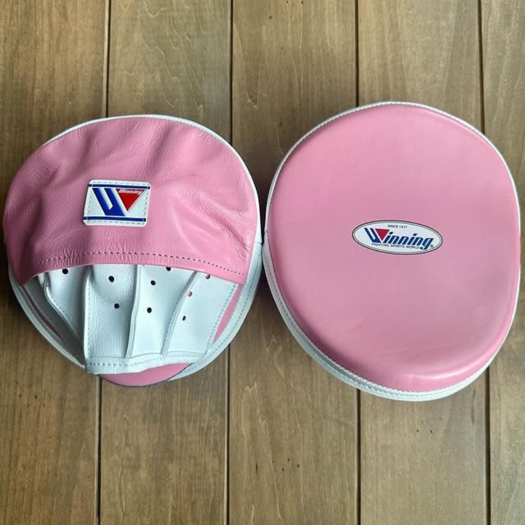 Winning Punching Mitts | Pink/White