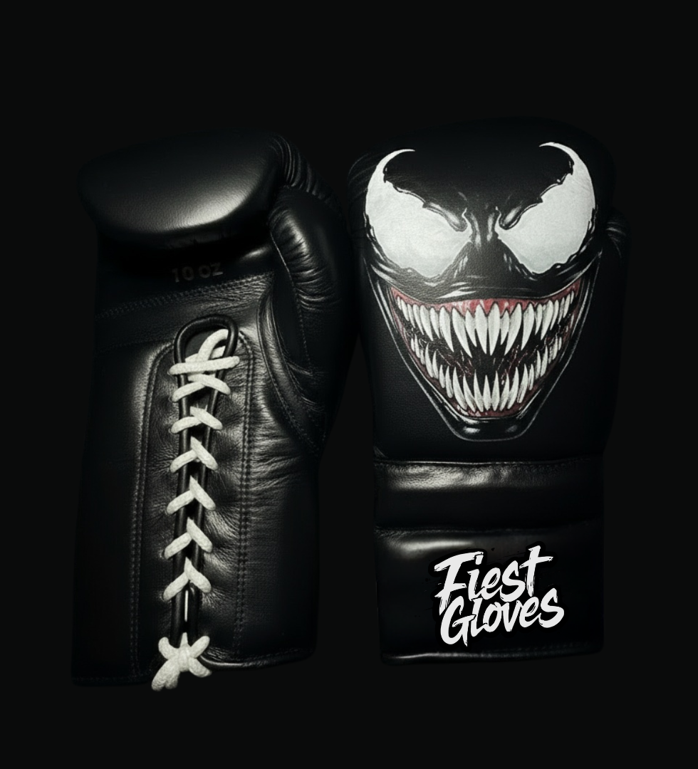 Fiest Winning Style Black Boxing Gloves Premium Gym Training Pair