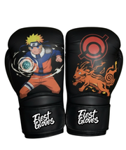 Fiest Winning Style Black Boxing Gloves Durable Gym Sparring