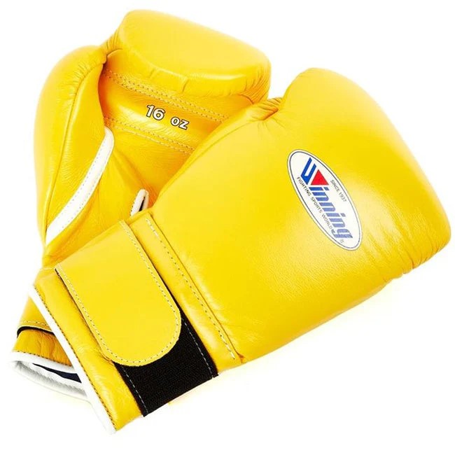 Winning boxing gloves set, Winning YELLOW Boxing Gear, Winning Head Guard, Winning Groin Guard,