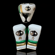 Affordable Grant Full Training Pack White/Green/Gold with Headguard