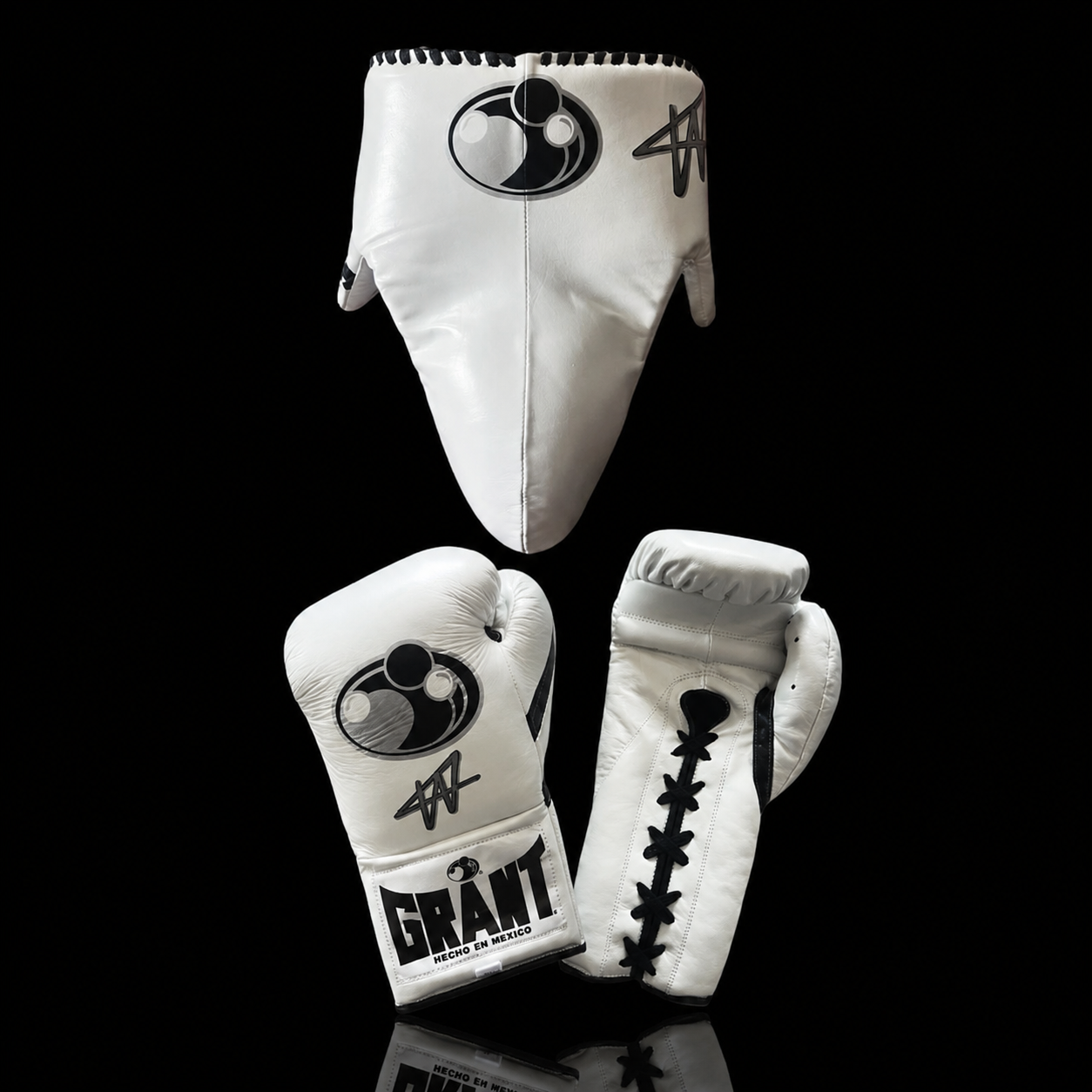 Value Grant Boxing Bundle White/Black Lace-Up Training Pack