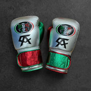 Affordable No Boxing No Life Heavy Duty Gloves Silver/Red/Green Gym Training