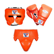 Value Winning Boxing Gloves Set Orange Lace-Up Training Pack