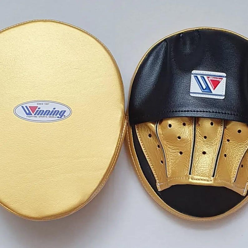 Winning Punching Mitts | Black/Gold