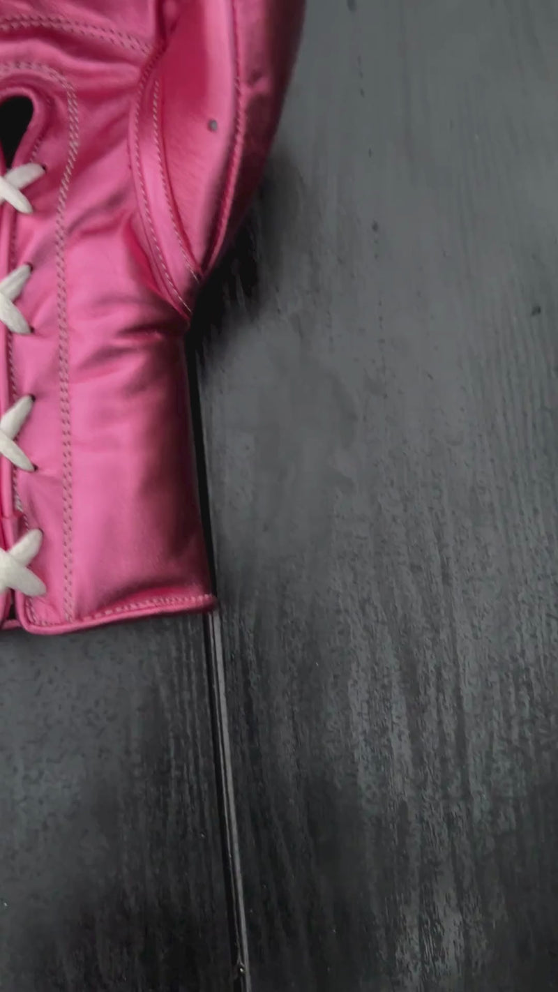 no boxing no life pink lace-up Video