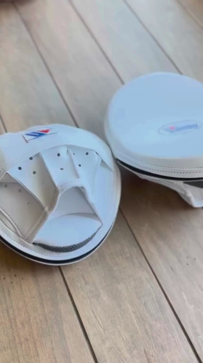 Winning White Boxing Mitts | Premium Soft Cushion Training Pads