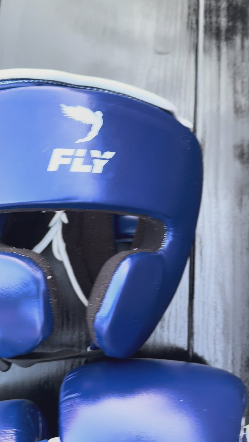 Fly Boxing Set | Navy-Blue/White