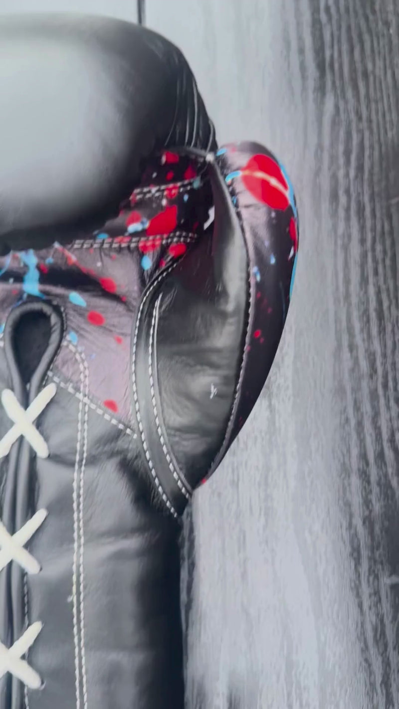 Fly Boxing Gloves Lace-Up | Brown/Multi Video