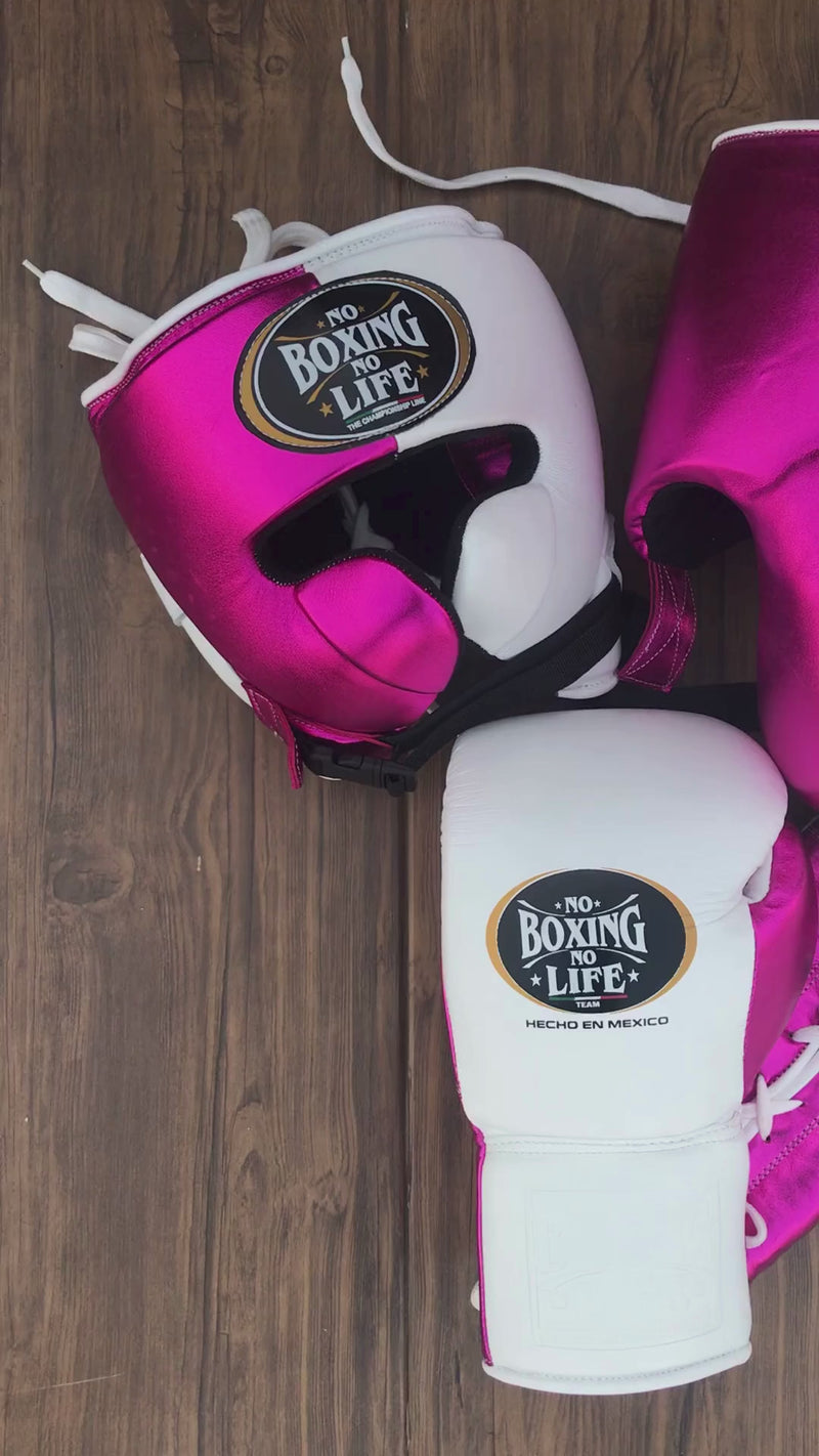 No Boxing No Life Sparring Boxing Set Pink/White Video