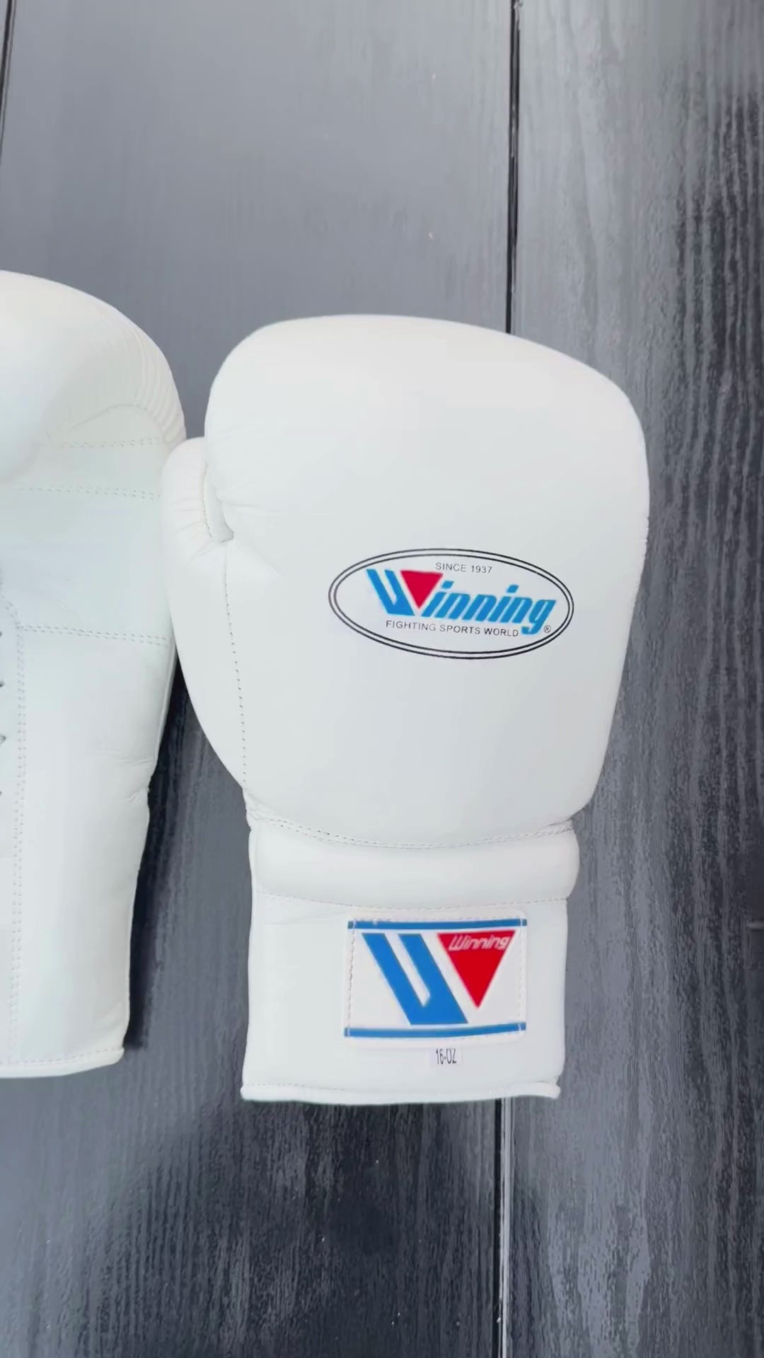 Load video: Winning-boxing-gloves-lace-up-Video
