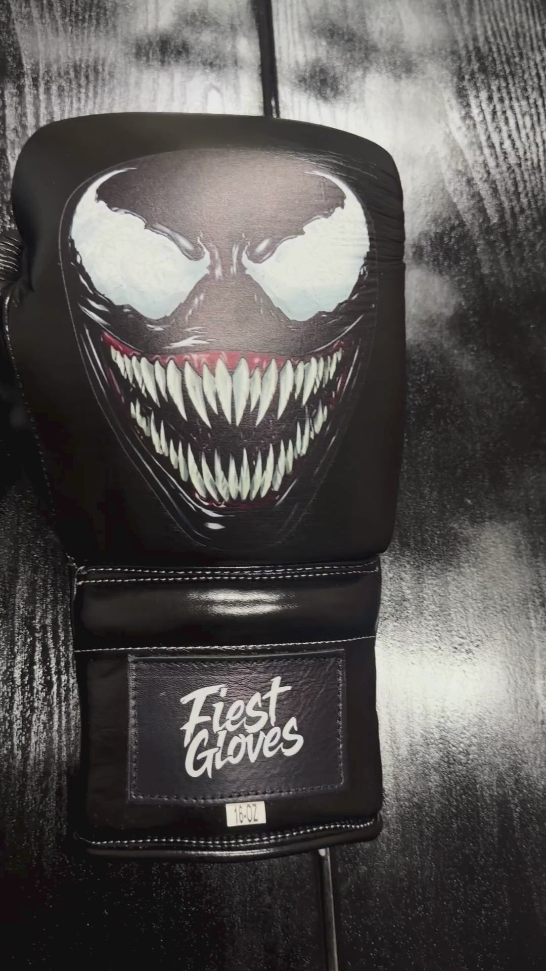 Load video: Fiest Winning Style Boxing Gloves Black Lace-Up