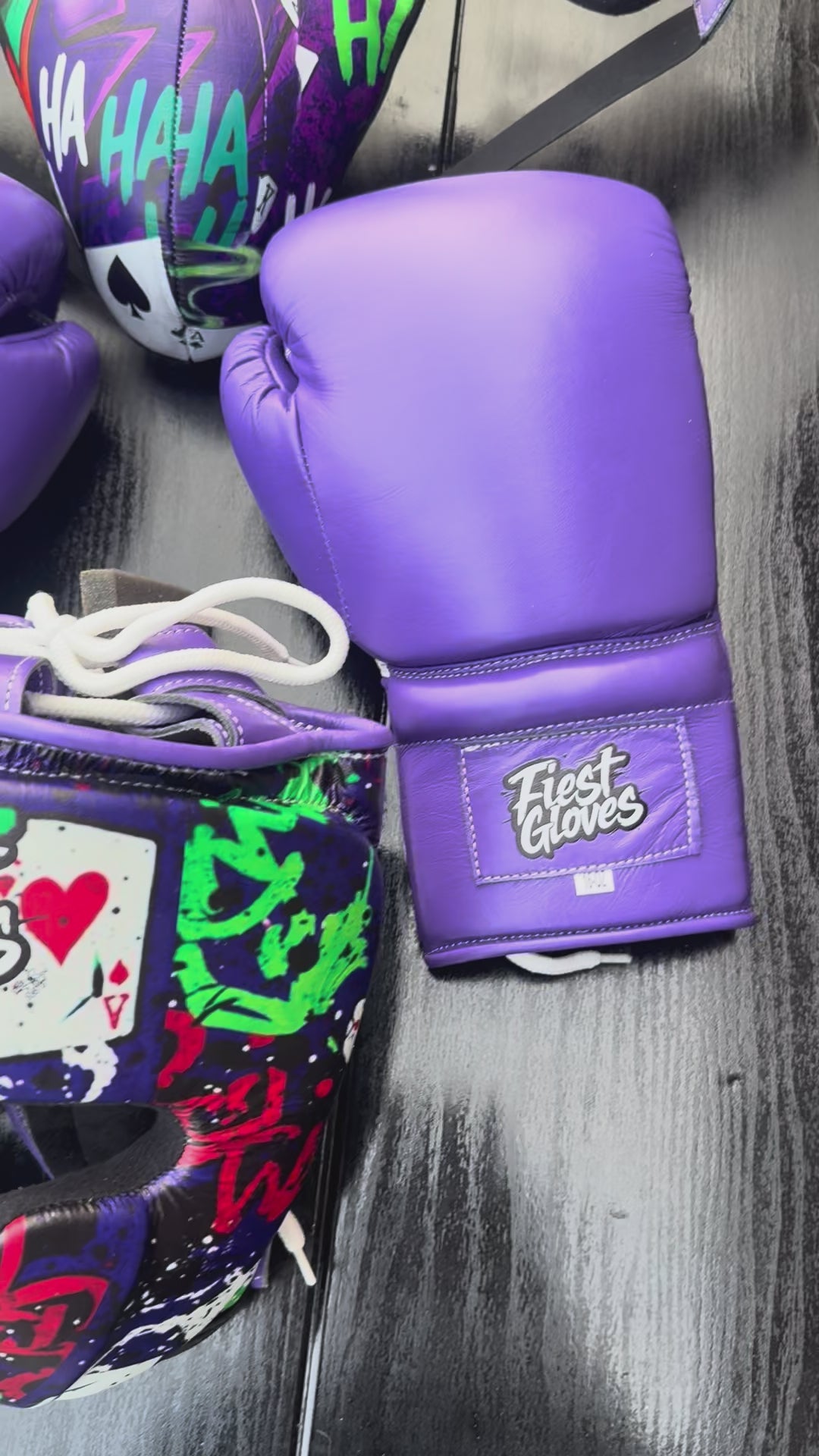 Load video: Fiest Boxing Set | Purple Joker Style