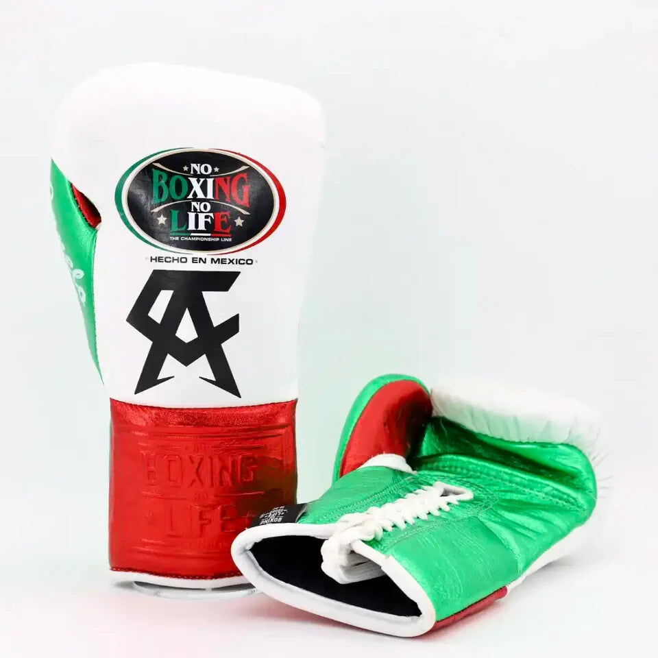 No Boxing No Life Boxing White/Green/Red | Lace-Up