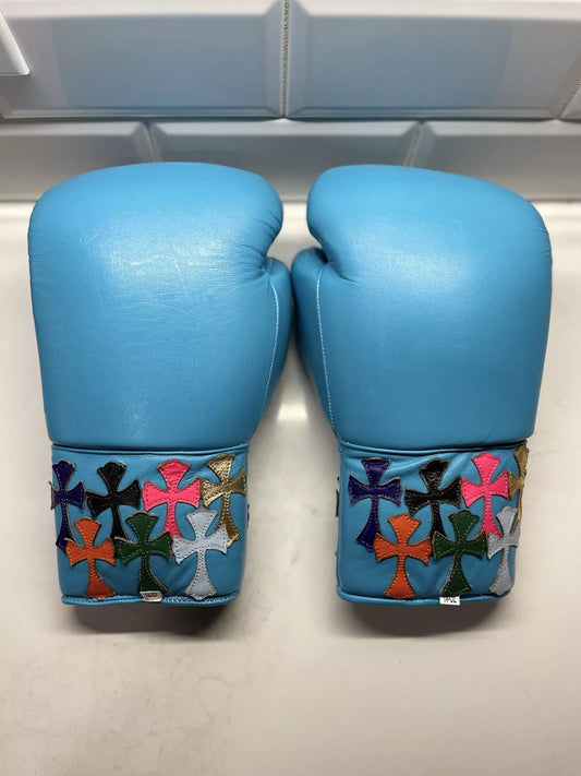 Winning boxing gloves,  BLUE christmas gift for mens Thanksgiving gifts for him