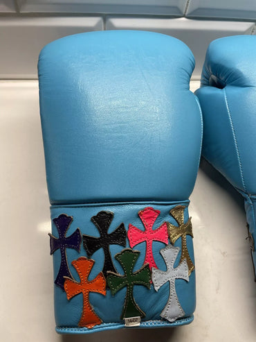 Customizable boxing glove , Fiest Gloves online , sky blue boxing gloves, High Quality COPIES of Branded Gloves, BLACK Birthday gift for Friends,