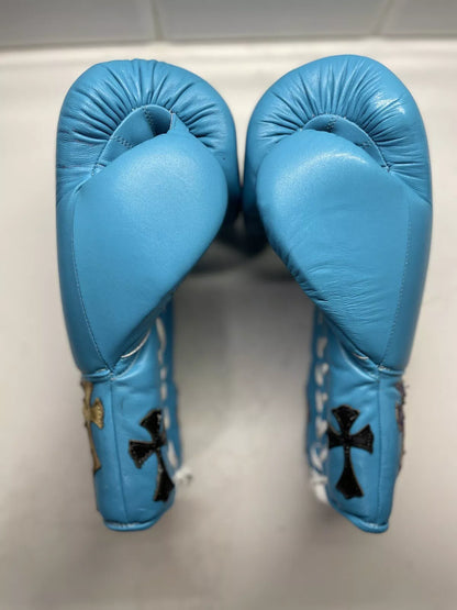 Winning boxing gloves,  BLUE christmas gift for mens Thanksgiving gifts for him